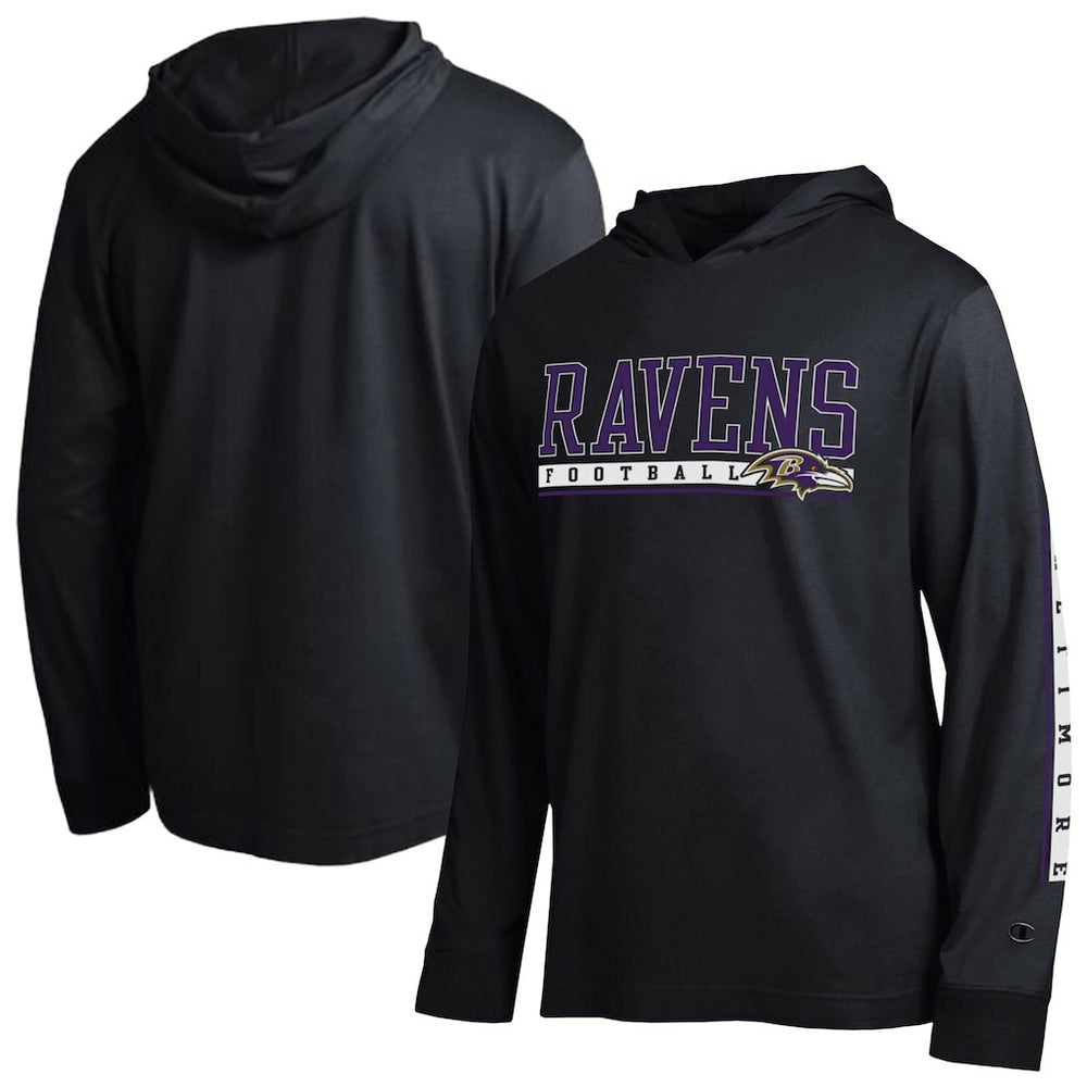 Baltimore Ravens Champion All Star Hoodie T-Shirt - Black - NFL