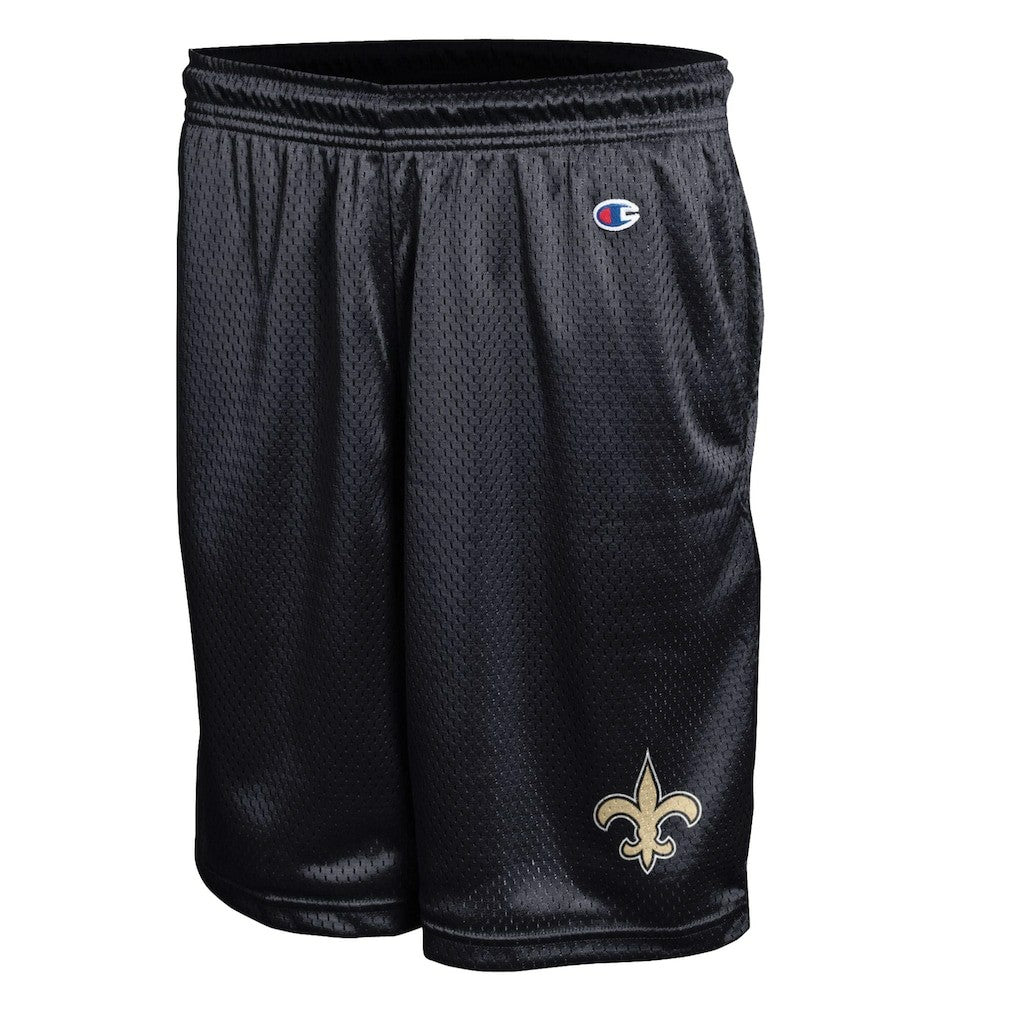 New Orleans Saints Champion Classic Mesh Shorts - Black - NFL
