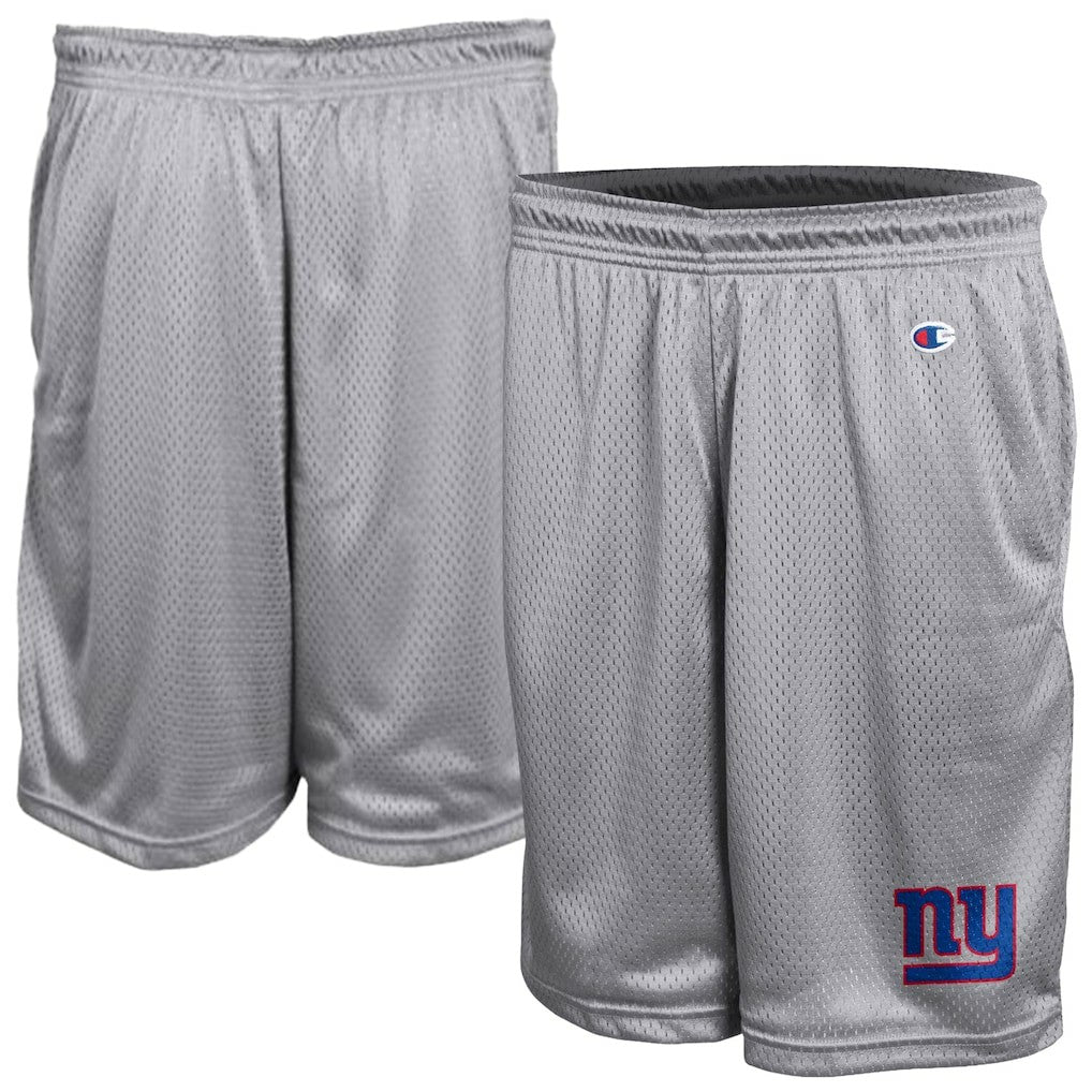 New York Giants Champion Classic Mesh Shorts - Gray - NFL
