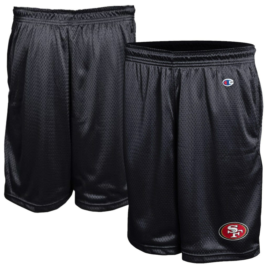 San Francisco 49ers Champion Classic Mesh Shorts - Black - NFL