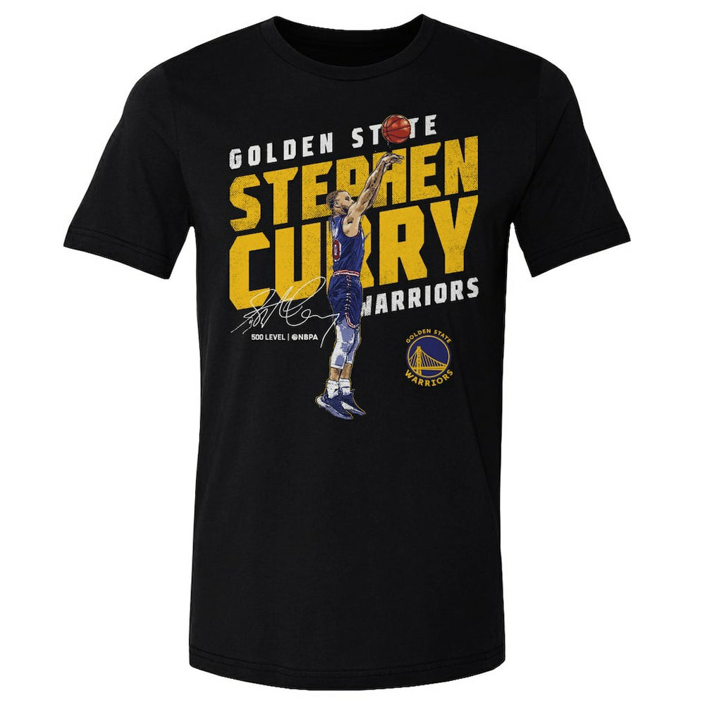 Stephen Curry Golden State Warriors 500 Level Slant T-Shirt Black