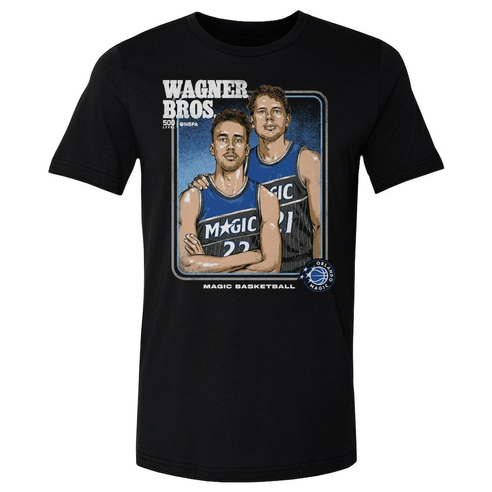Moritz Wagner, Franz Wagner Orlando Magic 500 Level Stepbrothers T-Shirt Black
