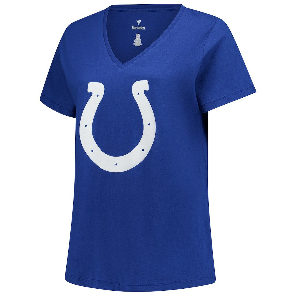 Tyler Warren Indianapolis Colts Women's Plus Size Name & Number V-Neck T-Shirt - Royal - Fanatics