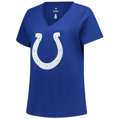 Tyler Warren Indianapolis Colts Women's Plus Size Name & Number V-Neck T-Shirt - Royal - Fanatics