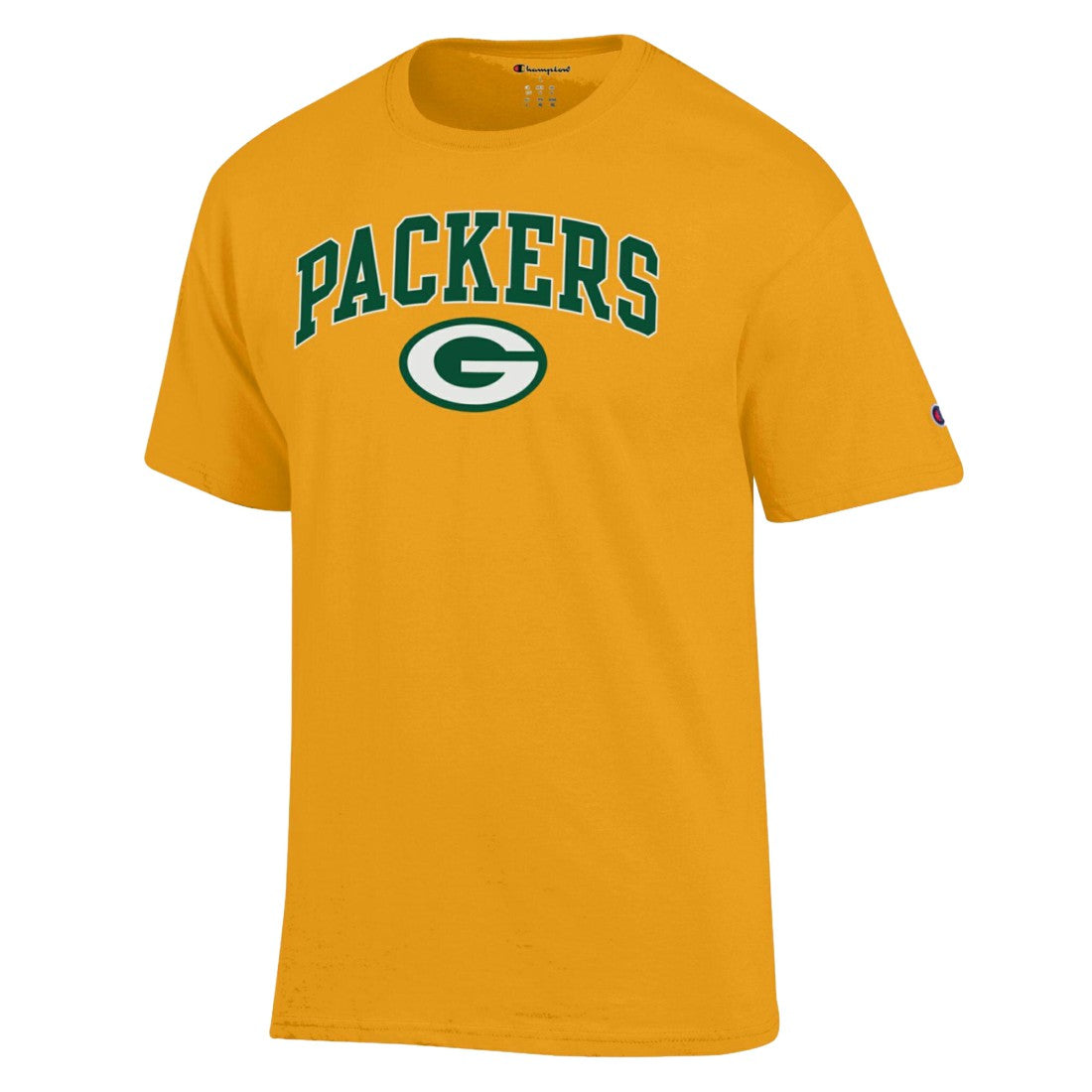 Green Bay Packers Champion Arch Over Logo T-Shirt - Gold - NFL
