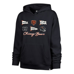 Chicago Bears '47 Women's Bow & Banners Naomi Hoodie - Navy - 47 brand