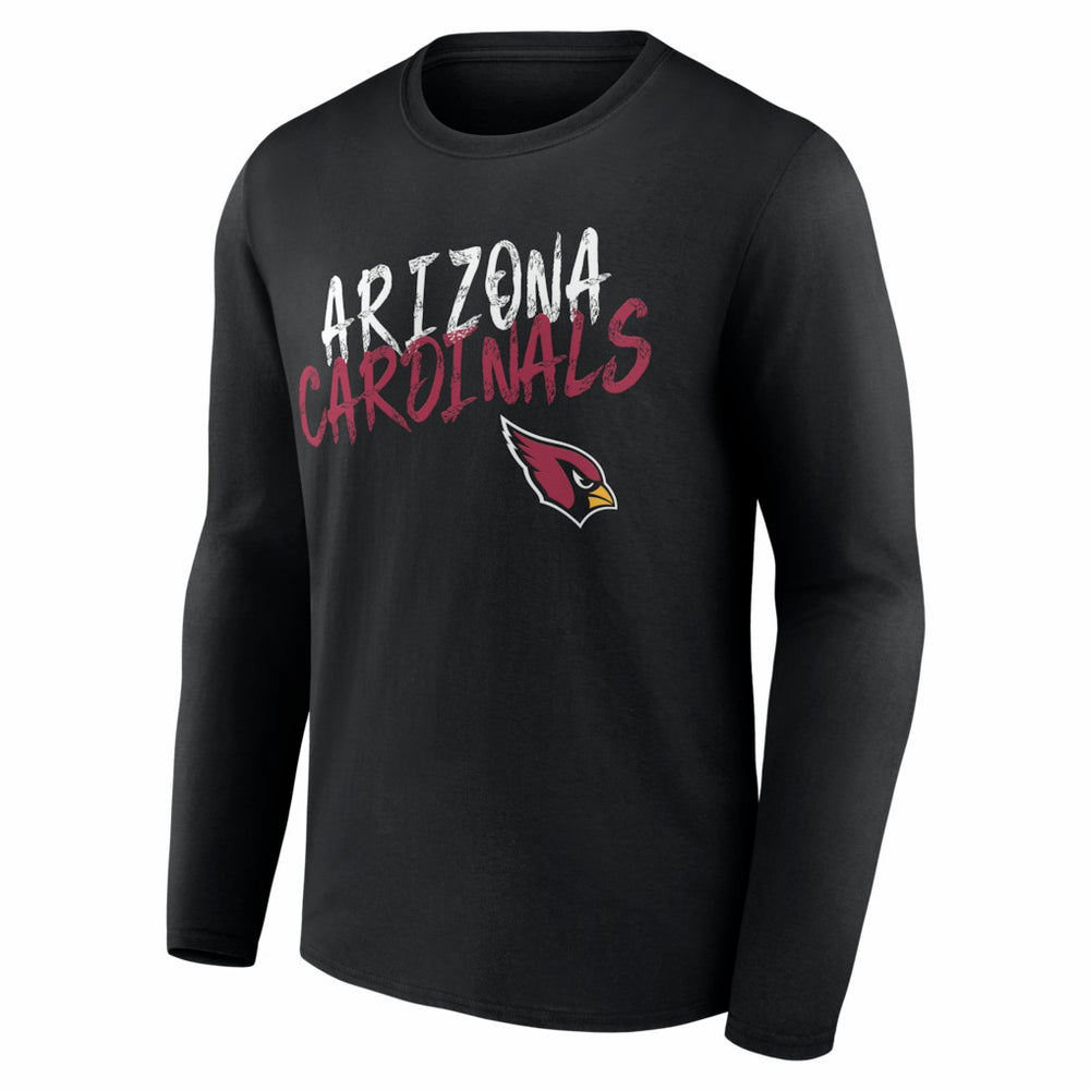 Arizona Cardinals Hustle Personalized Name & Number Long Sleeve T-Shirt - Black - NFL
