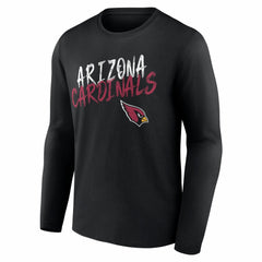 Arizona Cardinals Hustle Personalized Name & Number Long Sleeve T-Shirt - Black - NFL