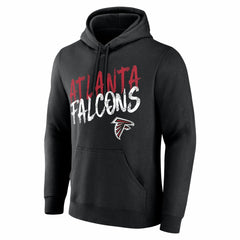 Atlanta Falcons Hustle Personalized Name & Number Hoodie - Black - NFL