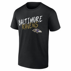 Baltimore Ravens Hustle Personalized Name & Number T-Shirt - Black - NFL