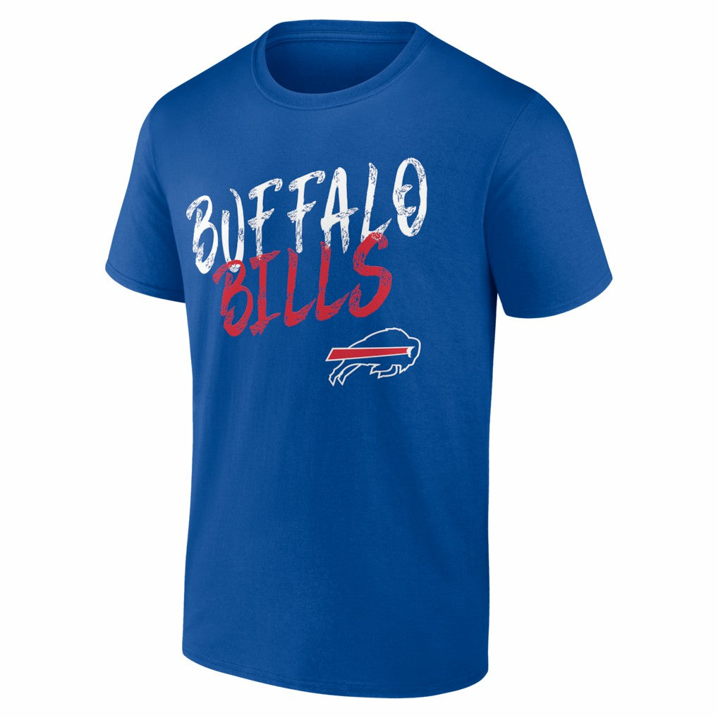 Buffalo Bills Hustle Personalized Name & Number T-Shirt - Royal - NFL