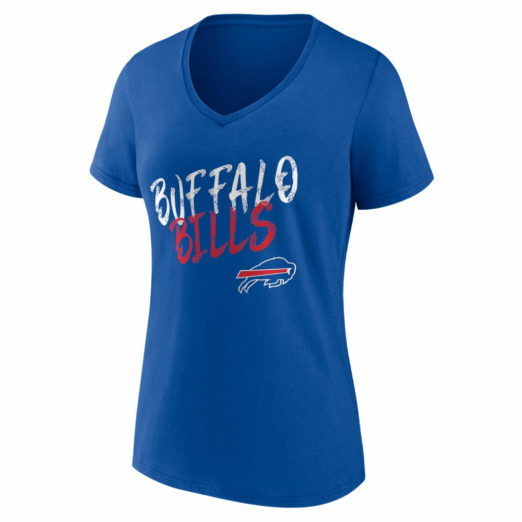 Buffalo Bills Women's Hustle Personalized Name & Number V-Neck T-Shirt - Royal - NFL