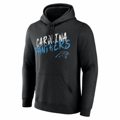 Carolina Panthers Hustle Personalized Name & Number Hoodie - Black - NFL