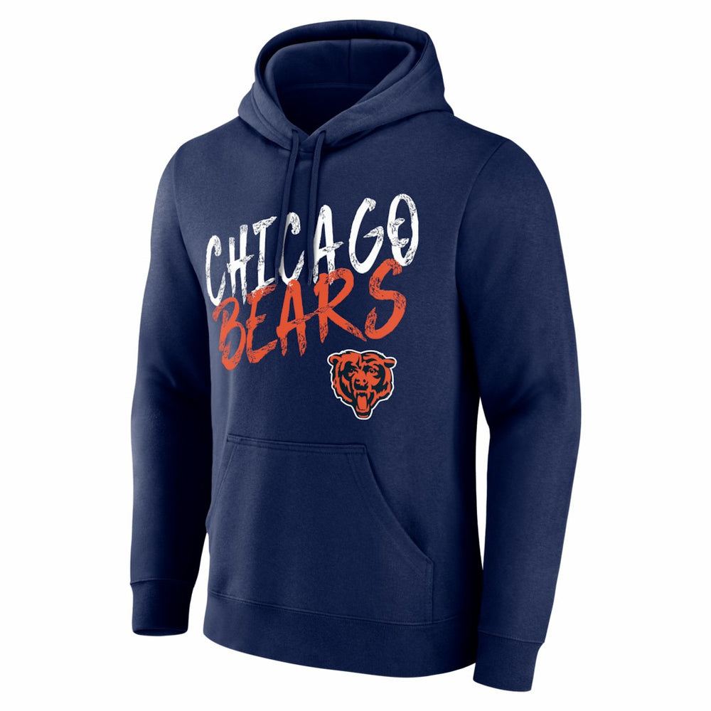 Chicago Bears Hustle Personalized Name & Number Hoodie - Navy - NFL