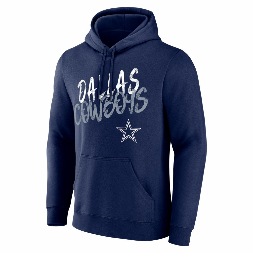 Dallas Cowboys Hustle Personalized Name & Number Hoodie - Navy - NFL