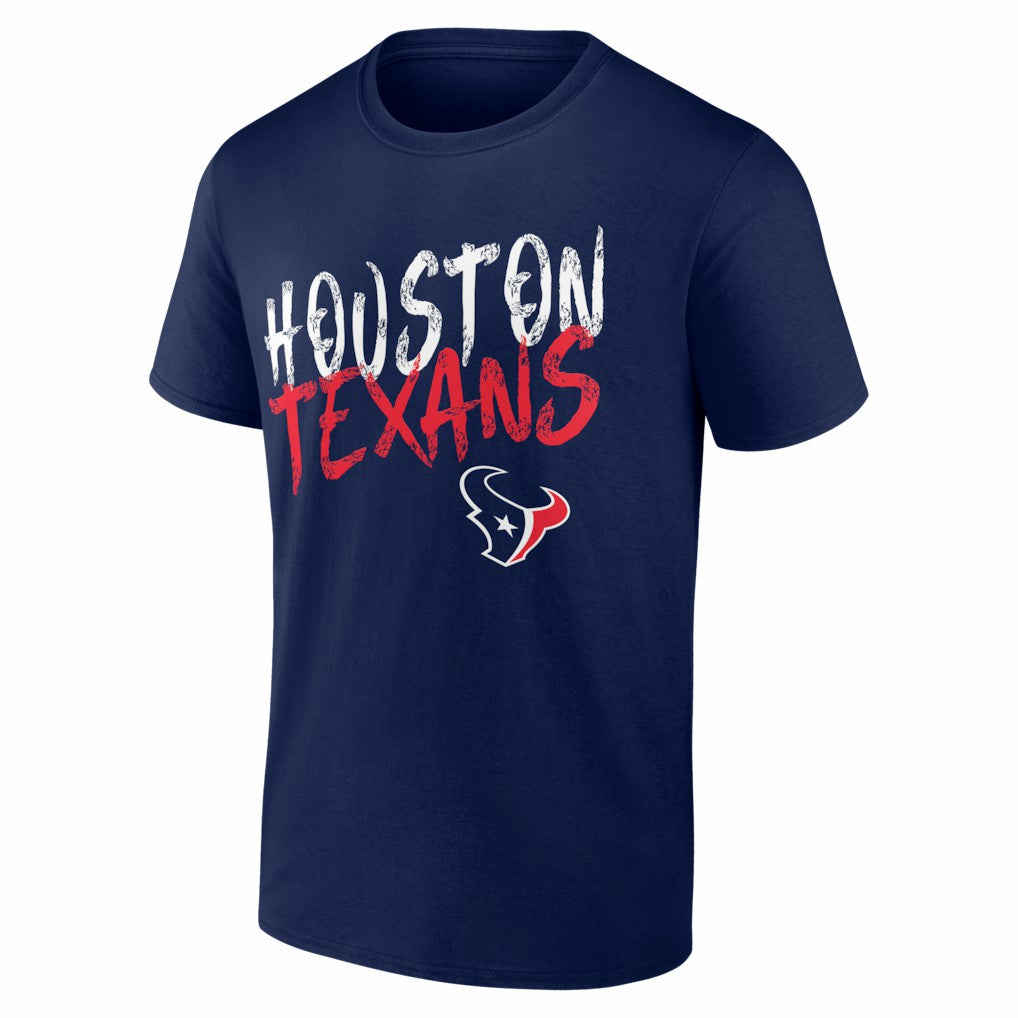 Houston Texans Hustle Personalized Name & Number T-Shirt - Navy - NFL