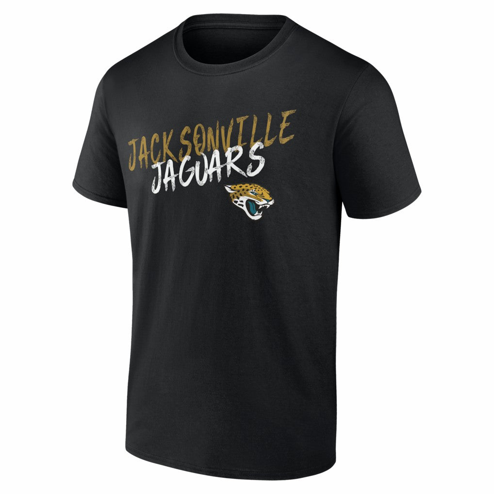 Jacksonville Jaguars Hustle Personalized Name & Number T-Shirt - Black - NFL