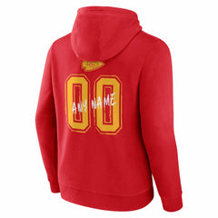 Kansas City Chiefs Hustle Personalized Name & Number Hoodie - Red - NFL