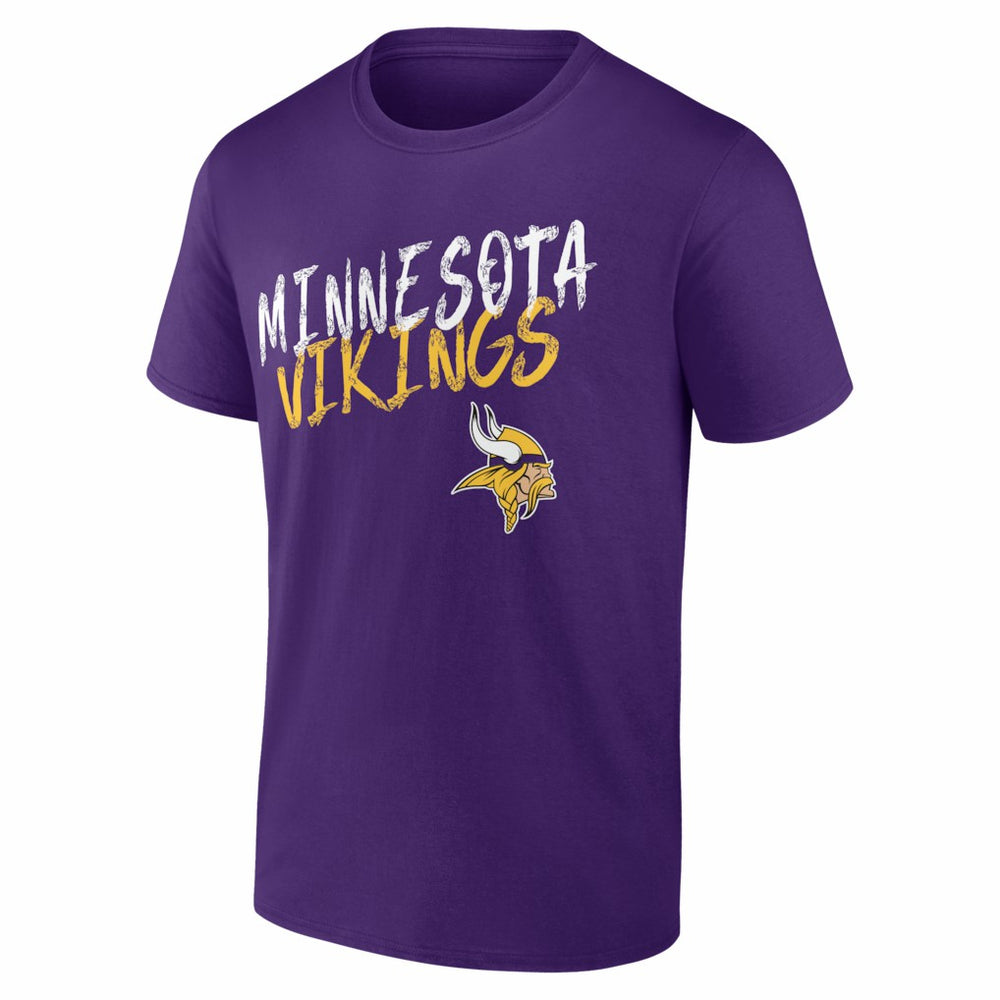 Minnesota Vikings Hustle Personalized Name & Number T-Shirt - Purple - NFL