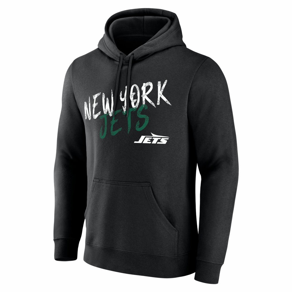 New York Jets Hustle Personalized Name & Number Hoodie - Black - NFL