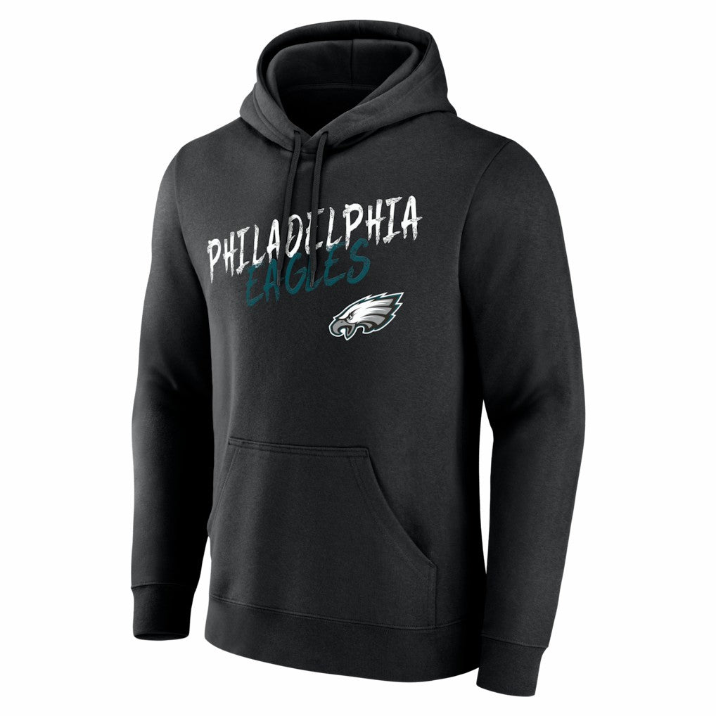 Philadelphia Eagles Hustle Personalized Name & Number Hoodie - Black - NFL