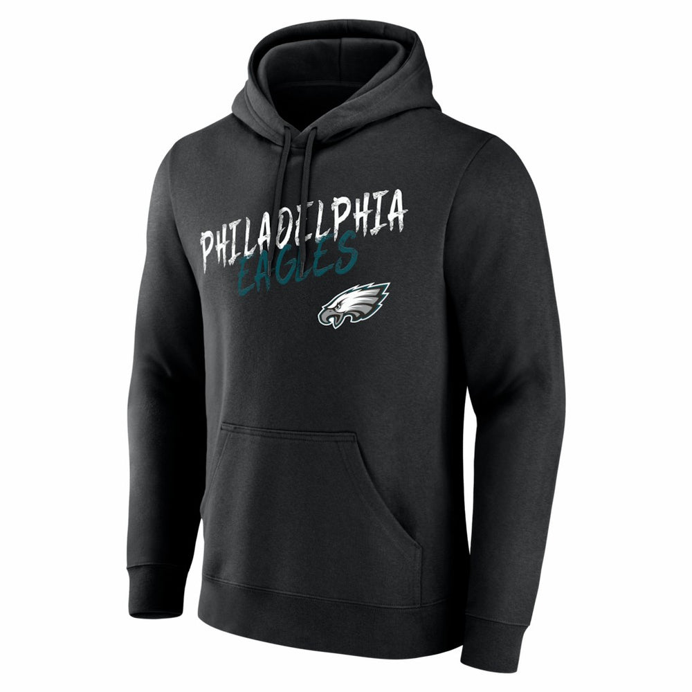 Philadelphia Eagles Hustle Personalized Name & Number Hoodie - Black - NFL