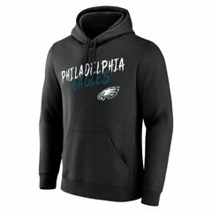 Philadelphia Eagles Hustle Personalized Name & Number Hoodie - Black - NFL