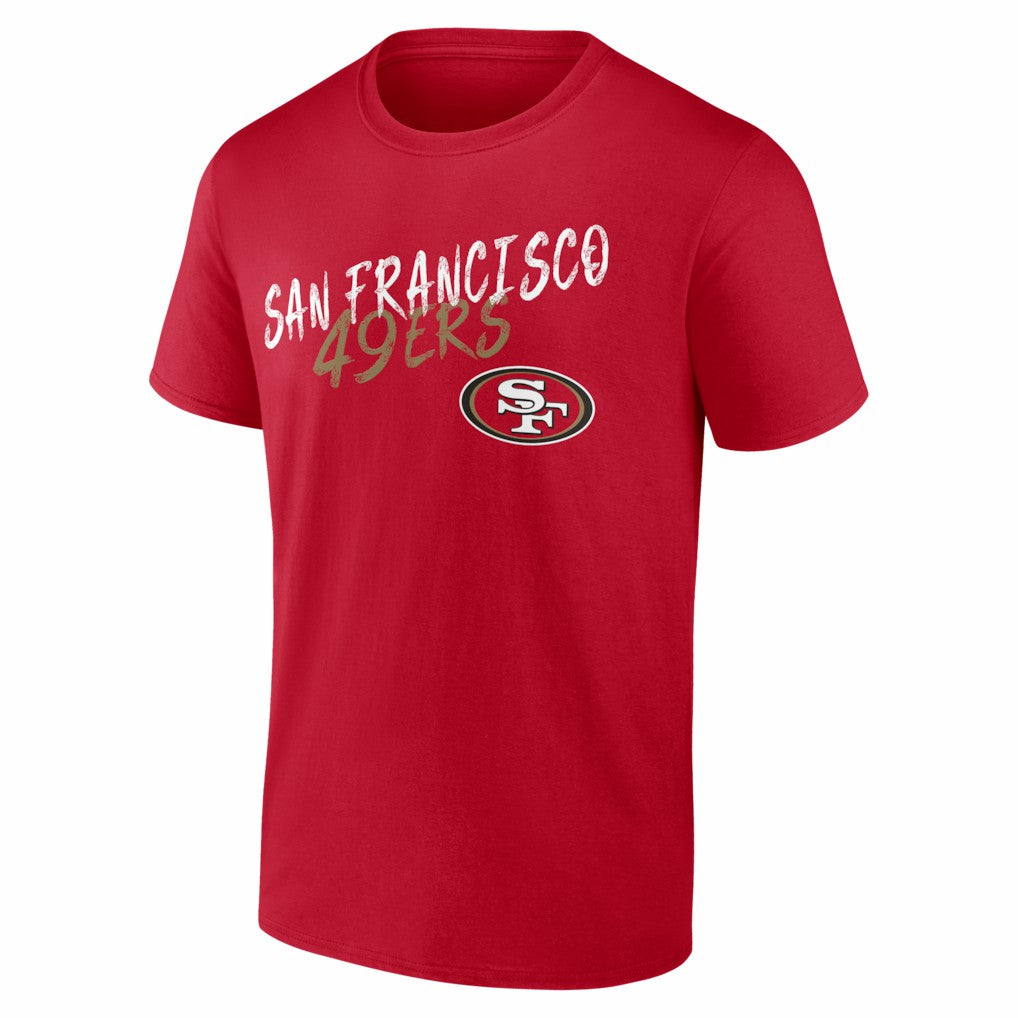 San Francisco 49ers Hustle Personalized Name & Number T-Shirt - Scarlet - NFL