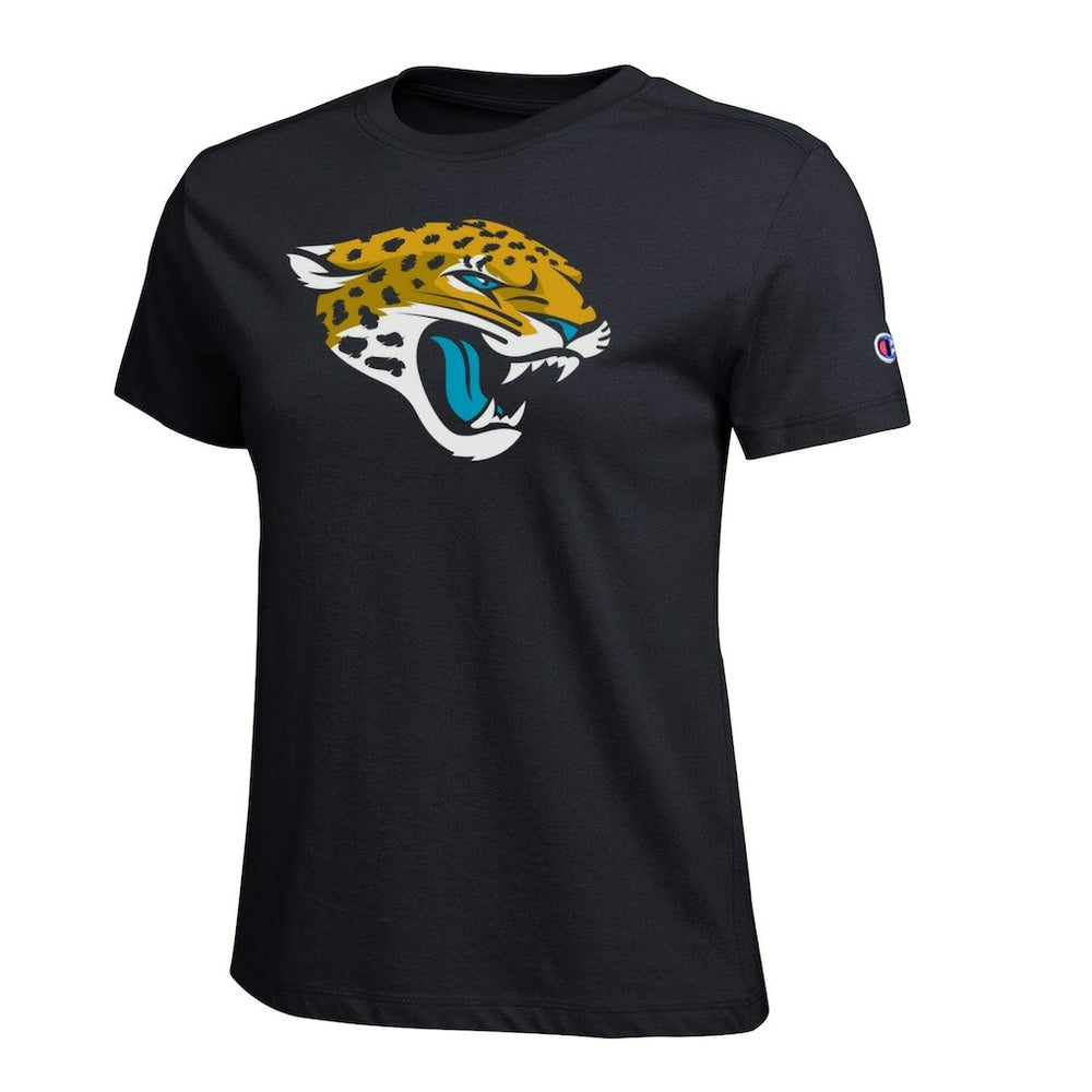 Jacksonville Jaguars Champion Women's Logo T-Shirt - Black - NFL