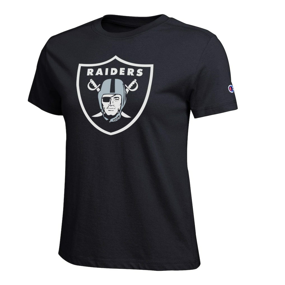 Las Vegas Raiders Champion Women's Logo T-Shirt - Black - NFL