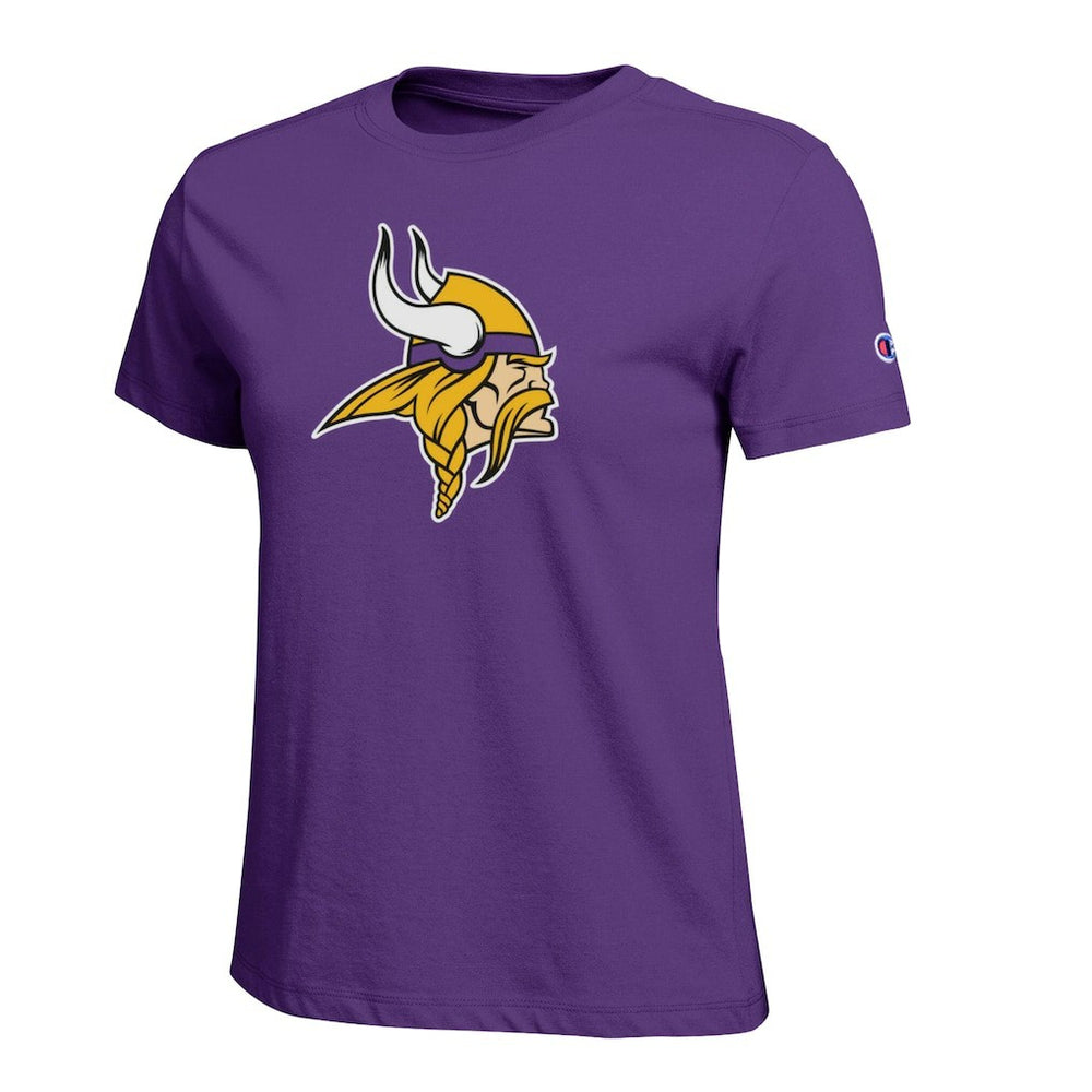 Minnesota Vikings Champion Women's Logo T-Shirt - Purple - NFL