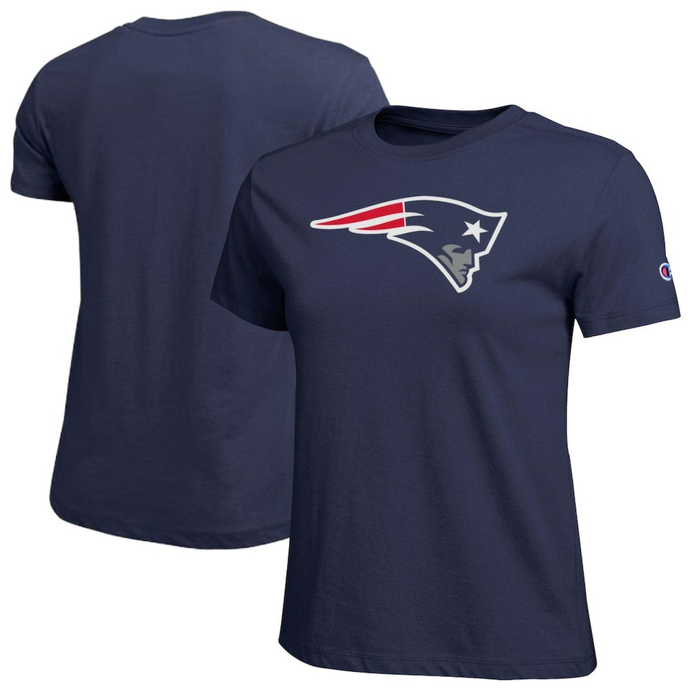 New England Patriots Champion Women's Logo T-Shirt - Navy - NFL