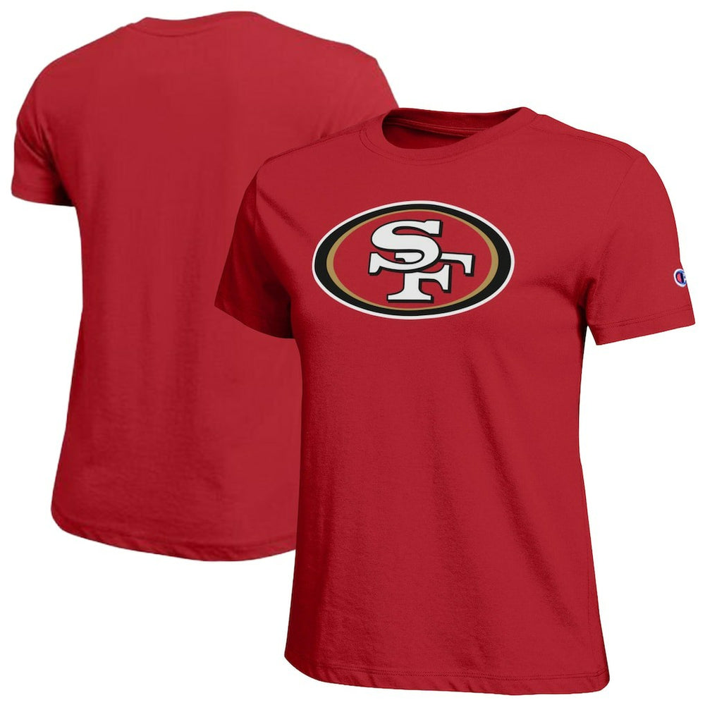San Francisco 49ers Champion Women's Logo T-Shirt - Scarlet - NFL