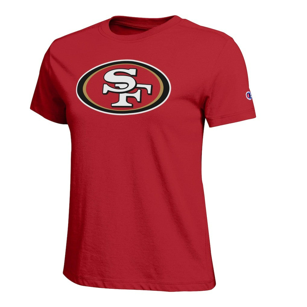 San Francisco 49ers Champion Women's Logo T-Shirt - Scarlet - NFL
