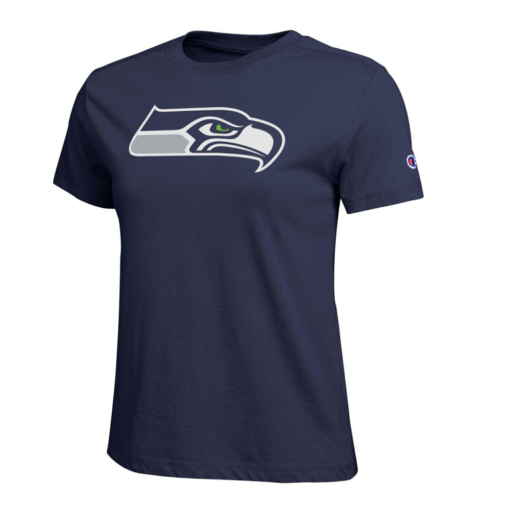 Seattle Seahawks Champion Women's Logo T-Shirt - Navy - NFL
