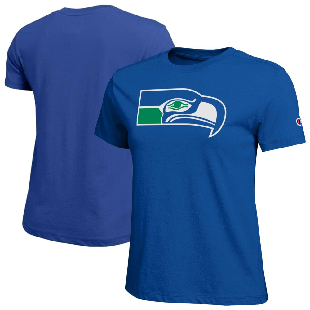 Seattle Seahawks Champion Women's Logo T-Shirt - Royal - NFL