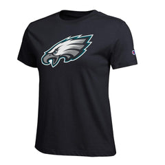 Philadelphia Eagles Champion Women's Logo T-Shirt - Black - NFL