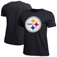 Pittsburgh Steelers Champion Women's Logo T-Shirt - Black - NFL