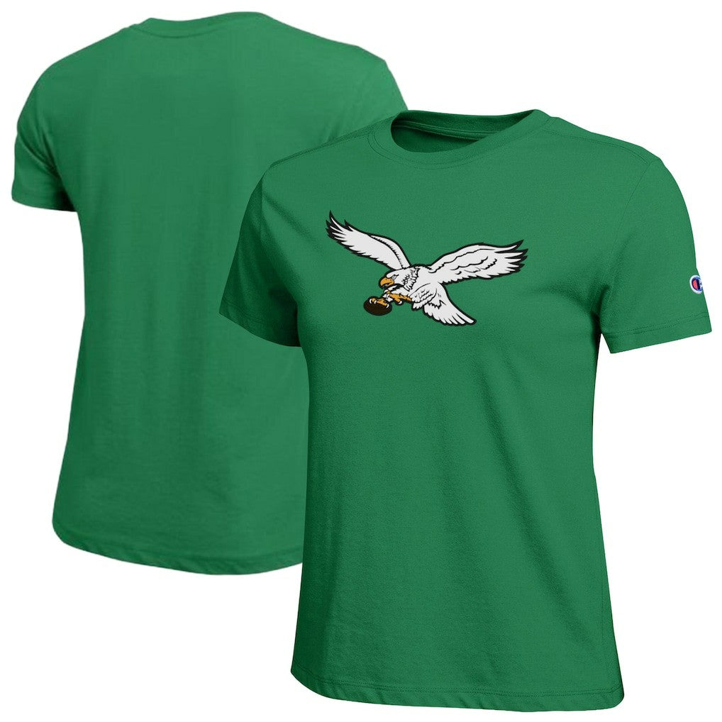 Philadelphia Eagles Champion Women's Logo T-Shirt - Kelly Green - NFL