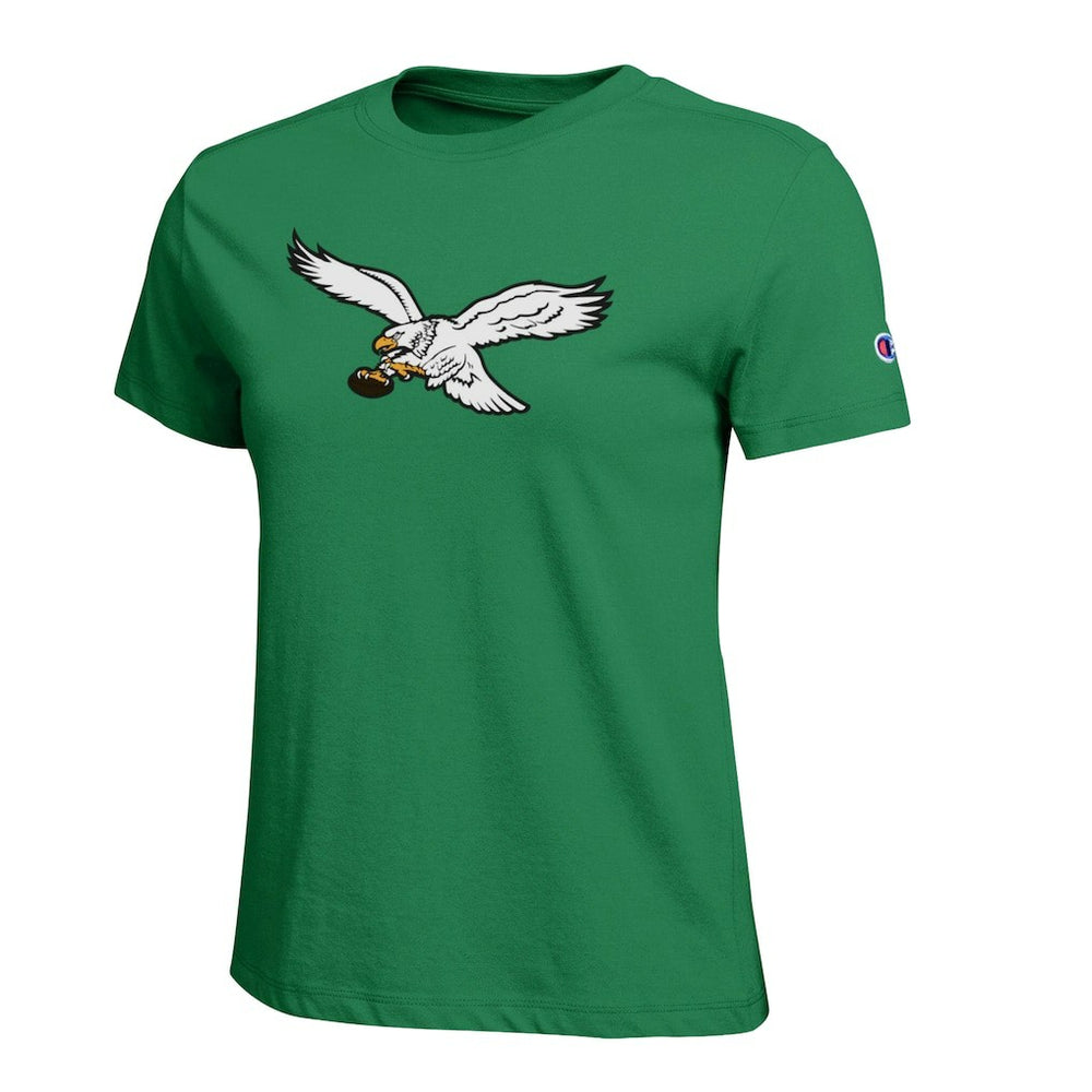 Philadelphia Eagles Champion Women's Logo T-Shirt - Kelly Green - NFL