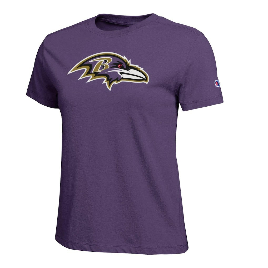 Baltimore Ravens Champion Women's Logo T-Shirt - Purple - NFL