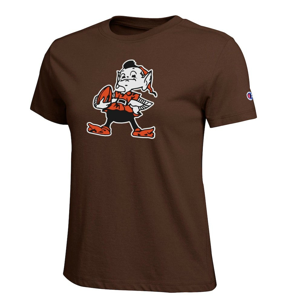 Cleveland Browns Champion Women's Logo T-Shirt - Brown - NFL