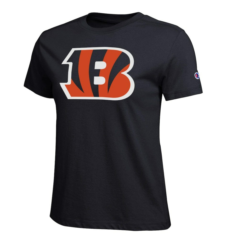 Cincinnati Bengals Champion Women's Logo T-Shirt - Black - NFL