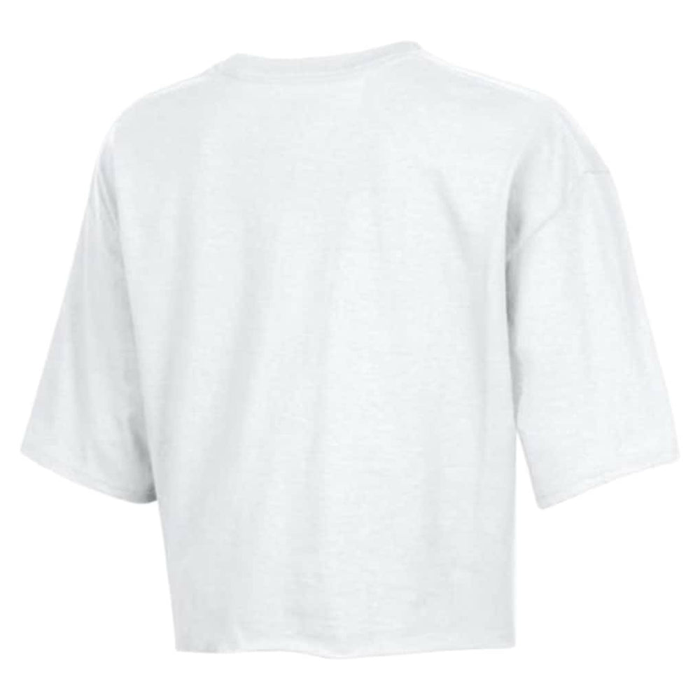 Philadelphia Eagles Champion Women's Boyfriend Cropped T-Shirt - White - NFL