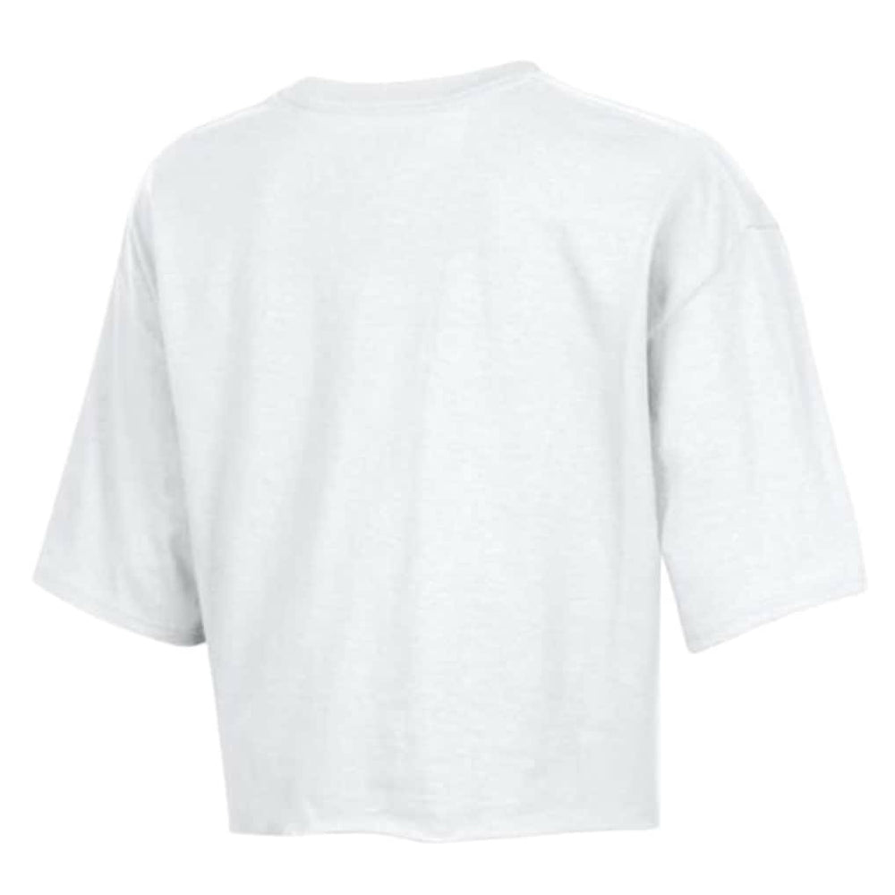 Buffalo Bills Champion Women's Boyfriend Cropped T-Shirt - White - NFL