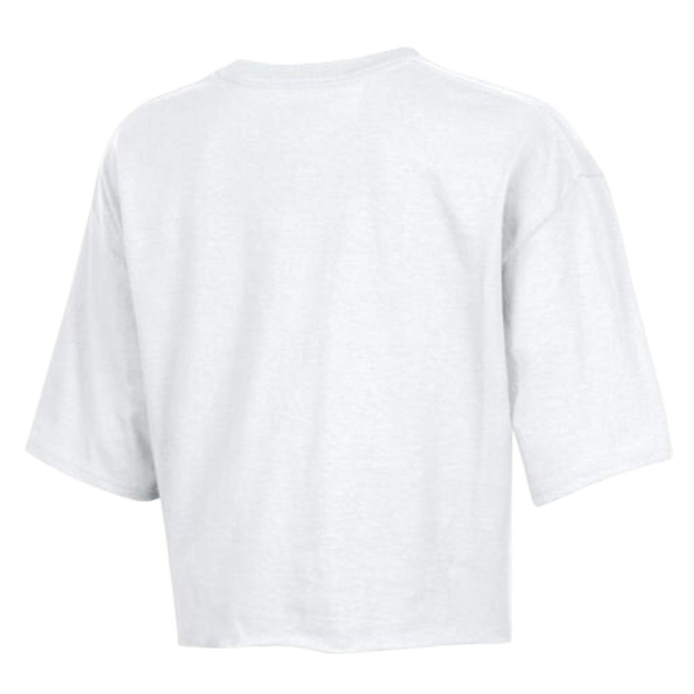 Detroit Lions Champion Women's Boyfriend Cropped T-Shirt - White - NFL