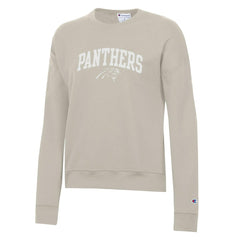 Carolina Panthers Champion Women's Powerblend Cocoa Butter Fleece Sweatshirt - Light Brown - NFL