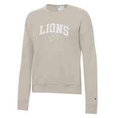 Detroit Lions Champion Women's Powerblend Cocoa Butter Fleece Sweatshirt - Light Brown - NFL