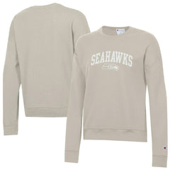 Seattle Seahawks Champion Women's Powerblend Cocoa Butter Fleece Sweatshirt - Light Brown - NFL