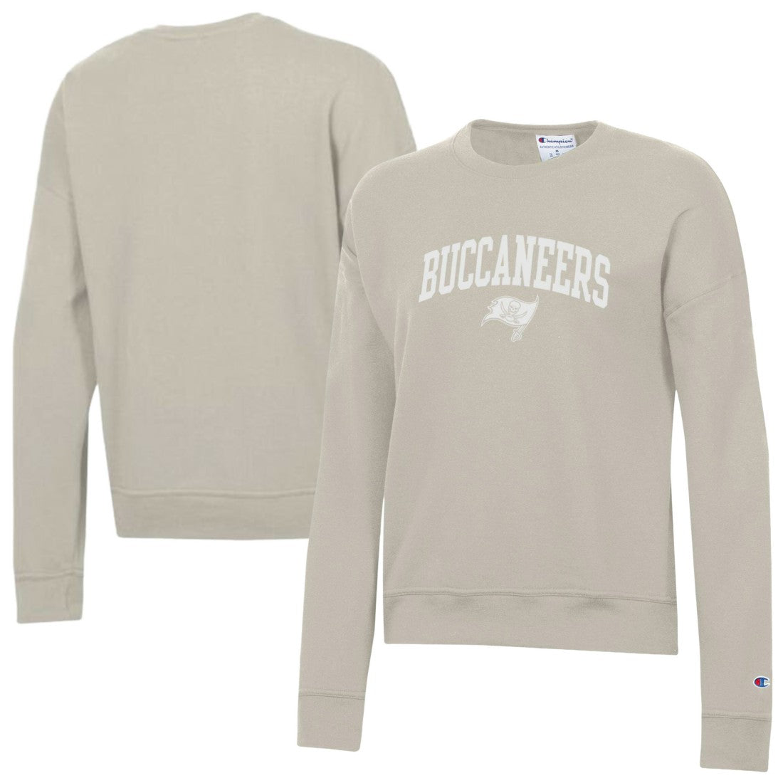 Tampa Bay Buccaneers Champion Women's Powerblend Cocoa Butter Fleece Sweatshirt - Light Brown - NFL